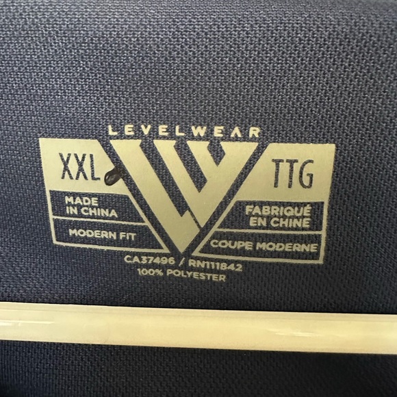 NWT Levelwear Men's Boston Red Sox Omaha Performance Polyester Polo Navy XXL - Picture 3 of 9